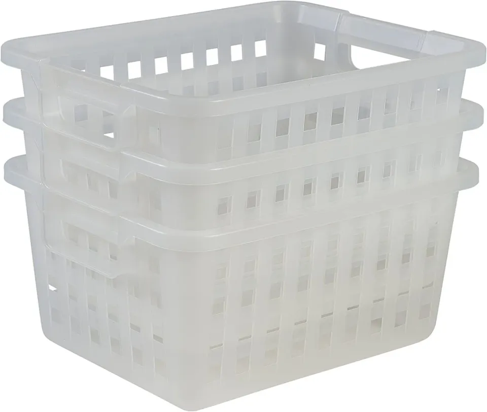 Iris Ohyama VM-30 Korb 11,6L 3er-Set klar BPA-frei