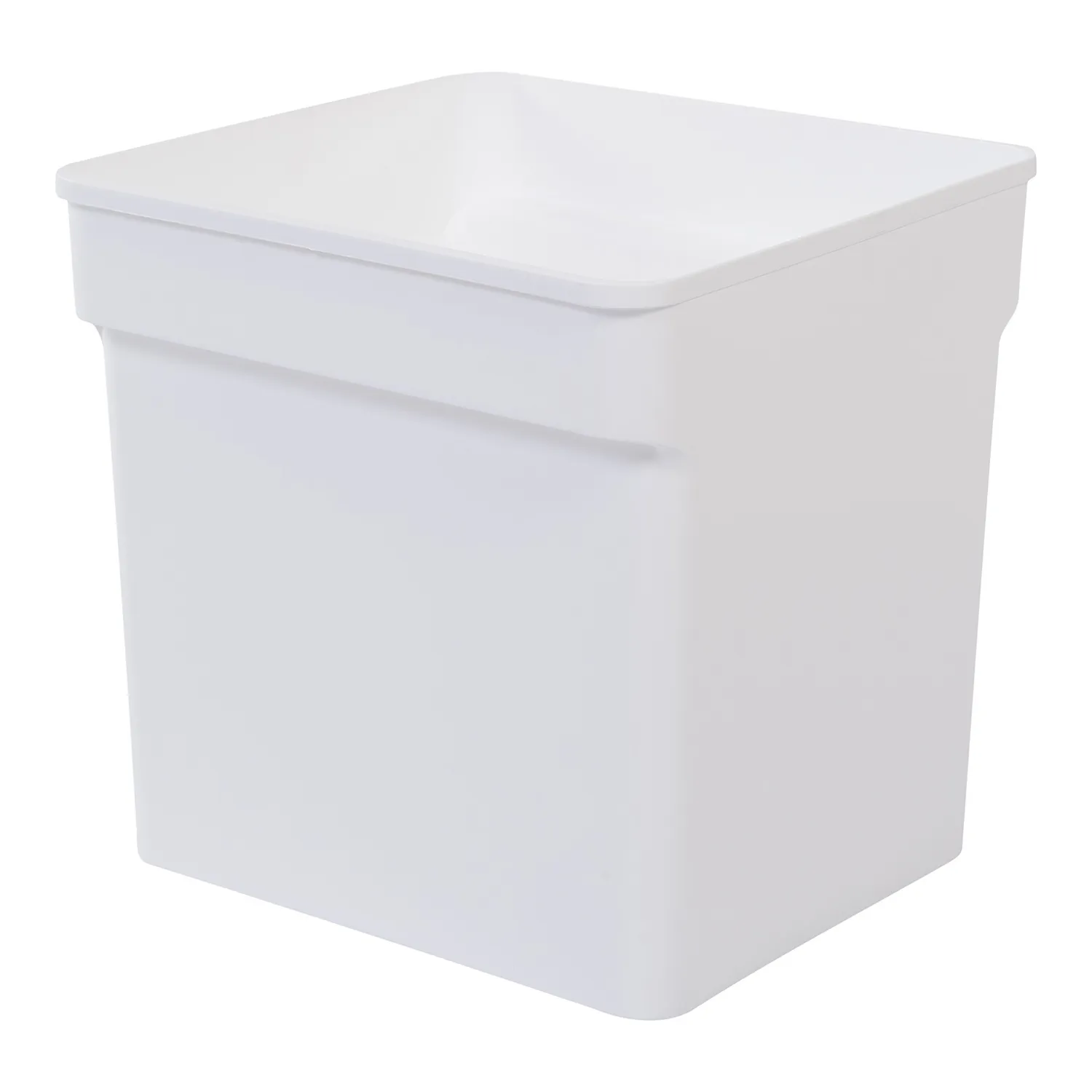 Iris Ohyama Aufbewahrungsbox 31,5 L Weiß 2er-Set offen