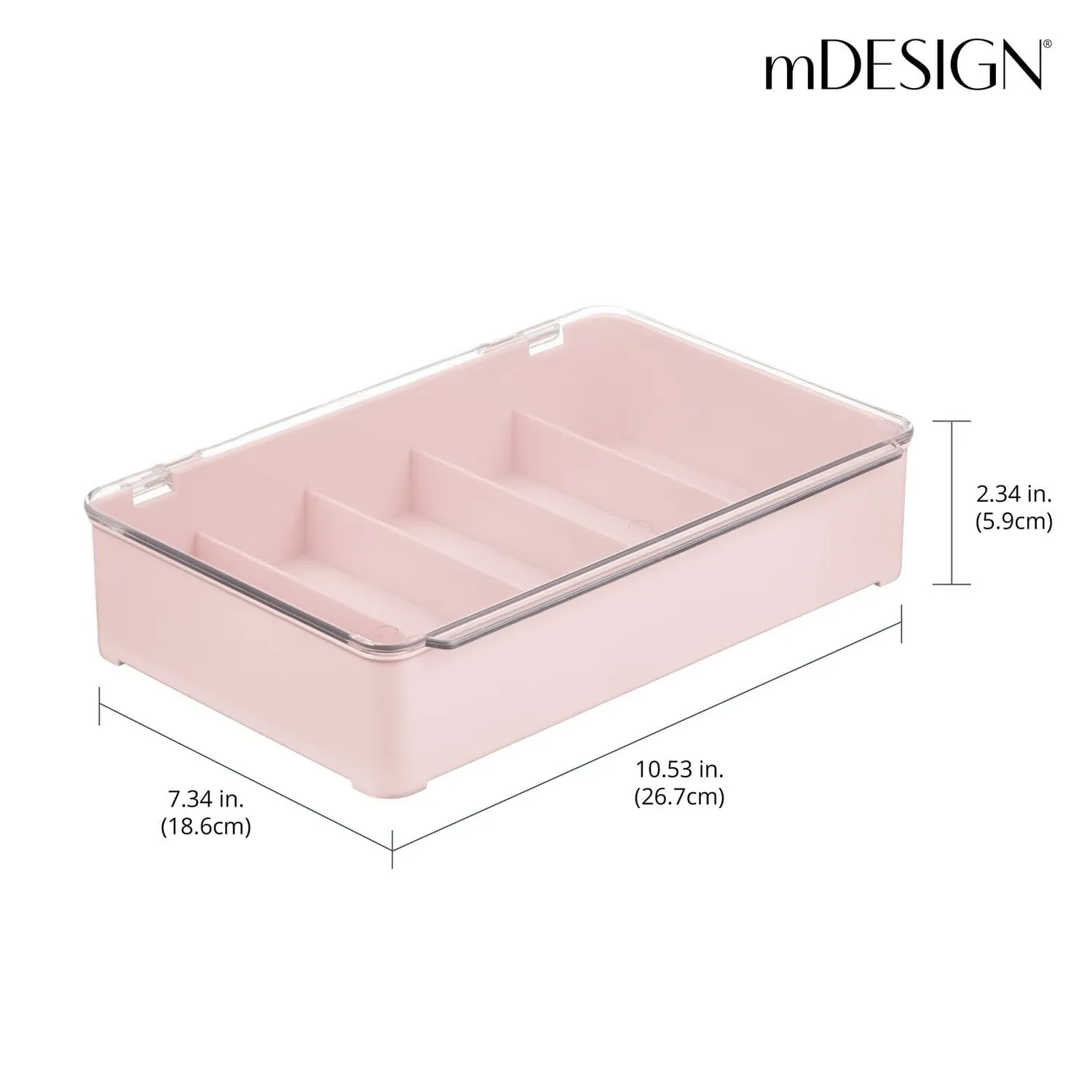 mDesign Brillenvitrine 2er-Set 5 Fächer stapelbar