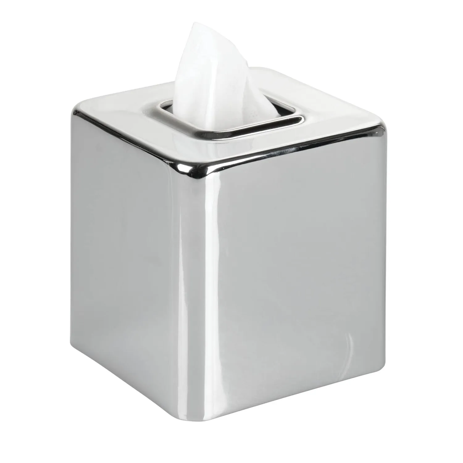 M Design 00328MDBAEU Taschentuchbox 2er-Set silberfarben Metall