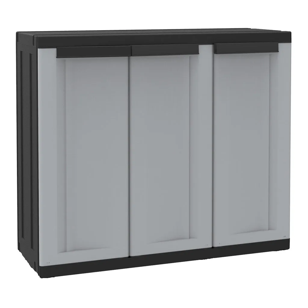 Kreher C-Twist Multifunktionsschrank Schwarz 3 Böden abschließbar