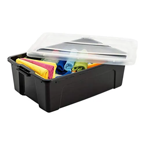 Iris Ohyama NTB-30 Aufbewahrungsbox 3er-Set schwarz 30L