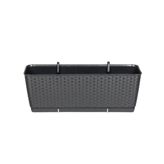 Kreher Ratolla Balkonkasten 50 cm anthrazit Rattan
