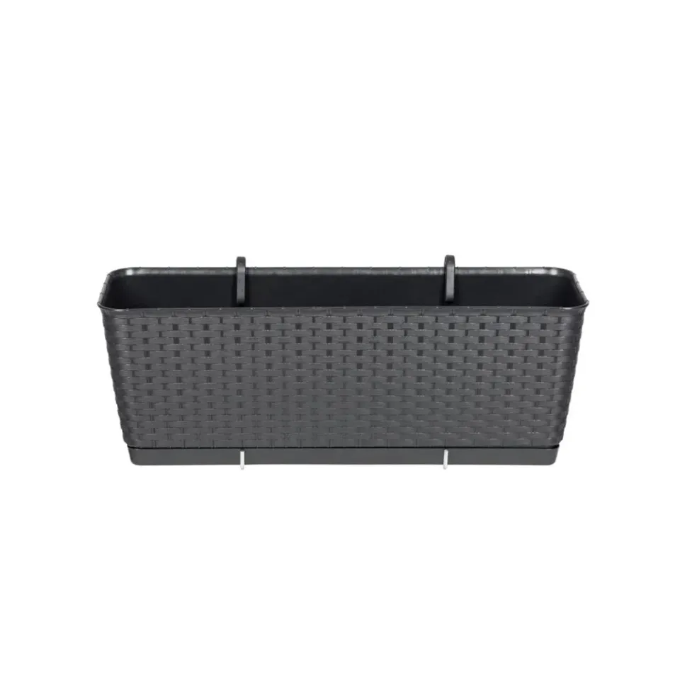 Kreher Ratolla Balkonkasten 50 cm anthrazit Rattan