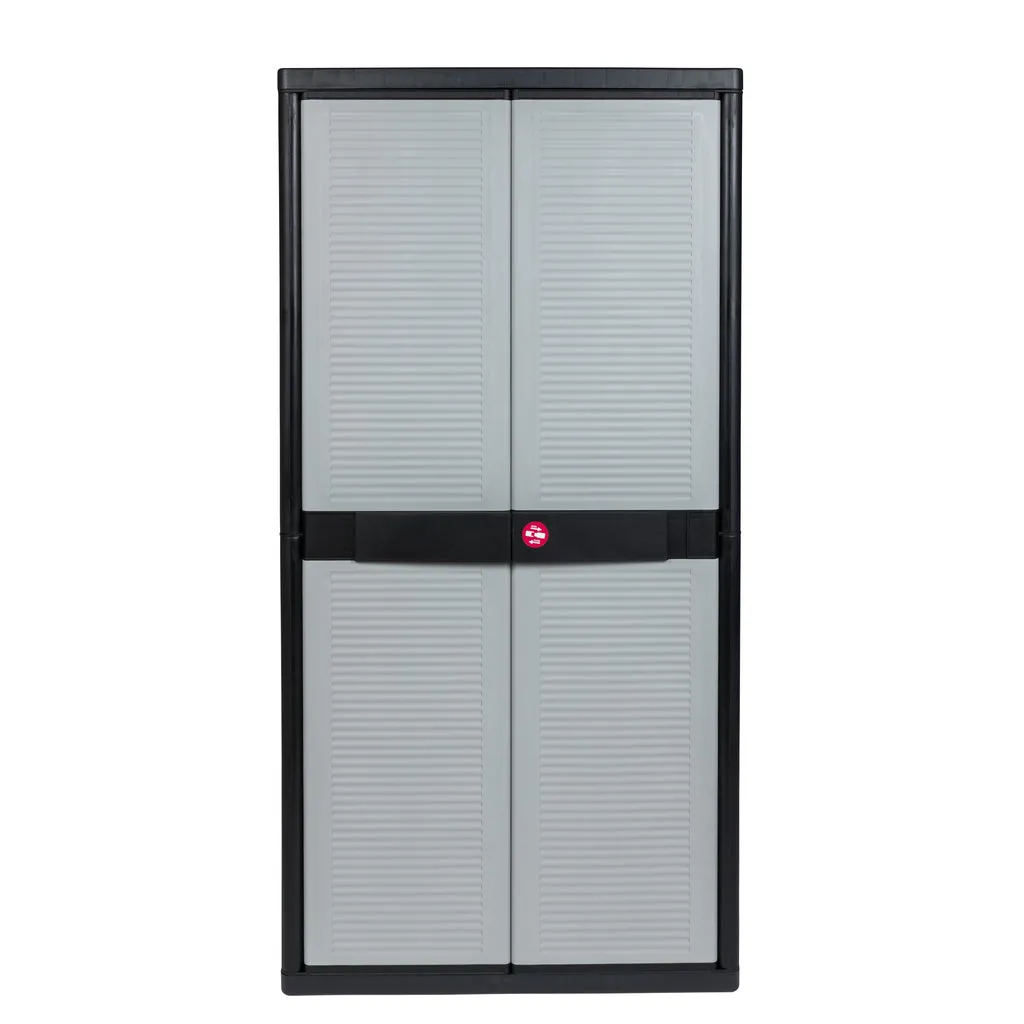 Kreher Jumbo Schrank 3 Böden schwarz-grau XXL