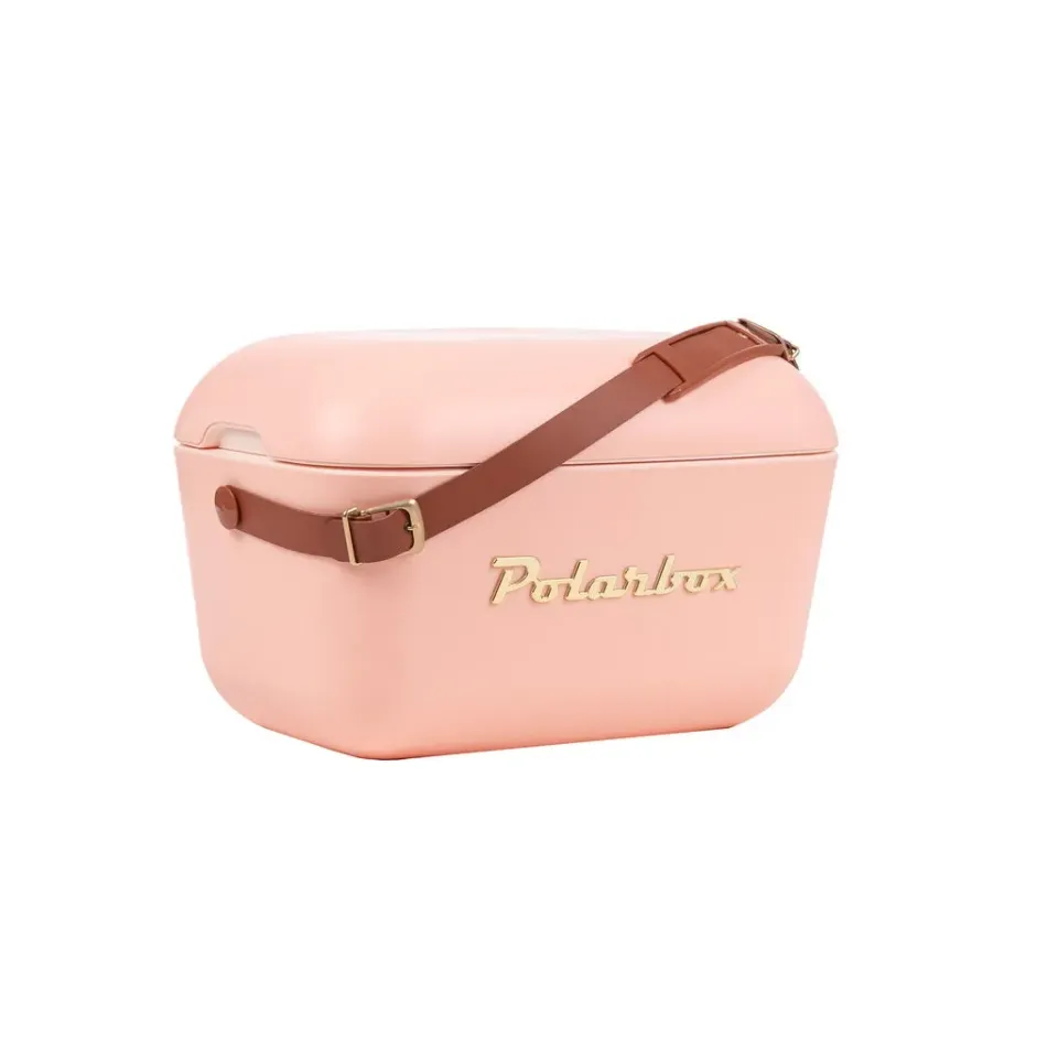 Kreher Polarbox 20 Liter Kühlbox Coral Gold Retro mit Gurt