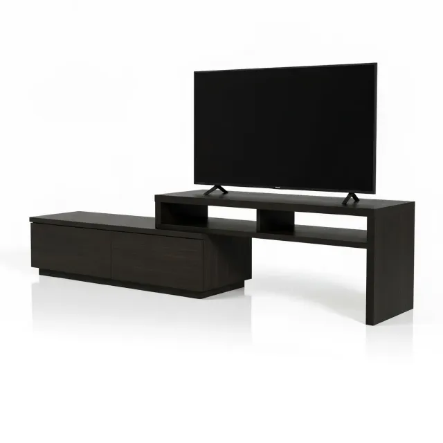 Iris Ohyama TV-Bank SAB-100 erweiterbar Schwarze Eiche