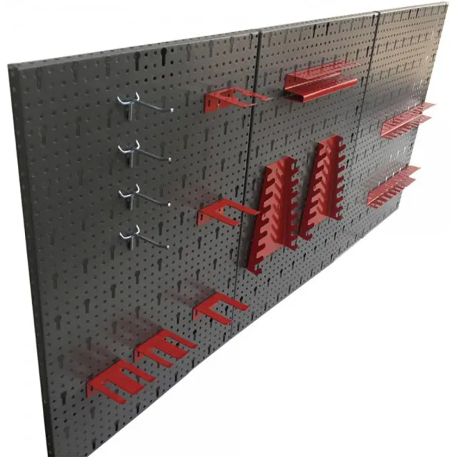 Kreher Werkzeuglochwand Metall 120x60cm 2er-Set mit Haken