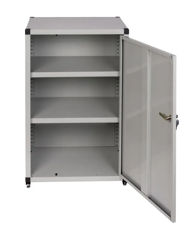 Kreher Mini 60 Metallschrank hellgrau mit 2 Böden abschließbar