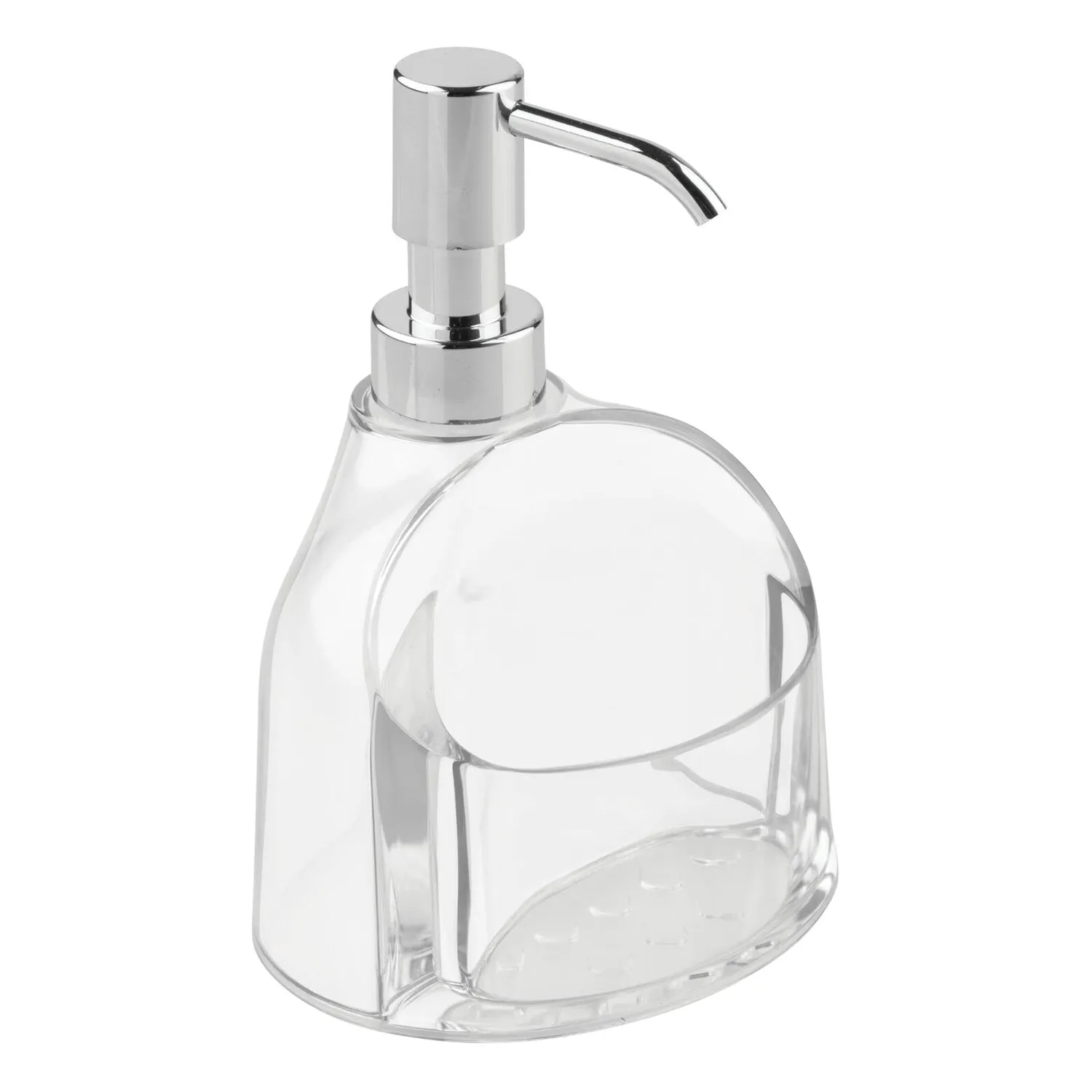 mDesign Seifenspender 3er-Set transparent silber Küche