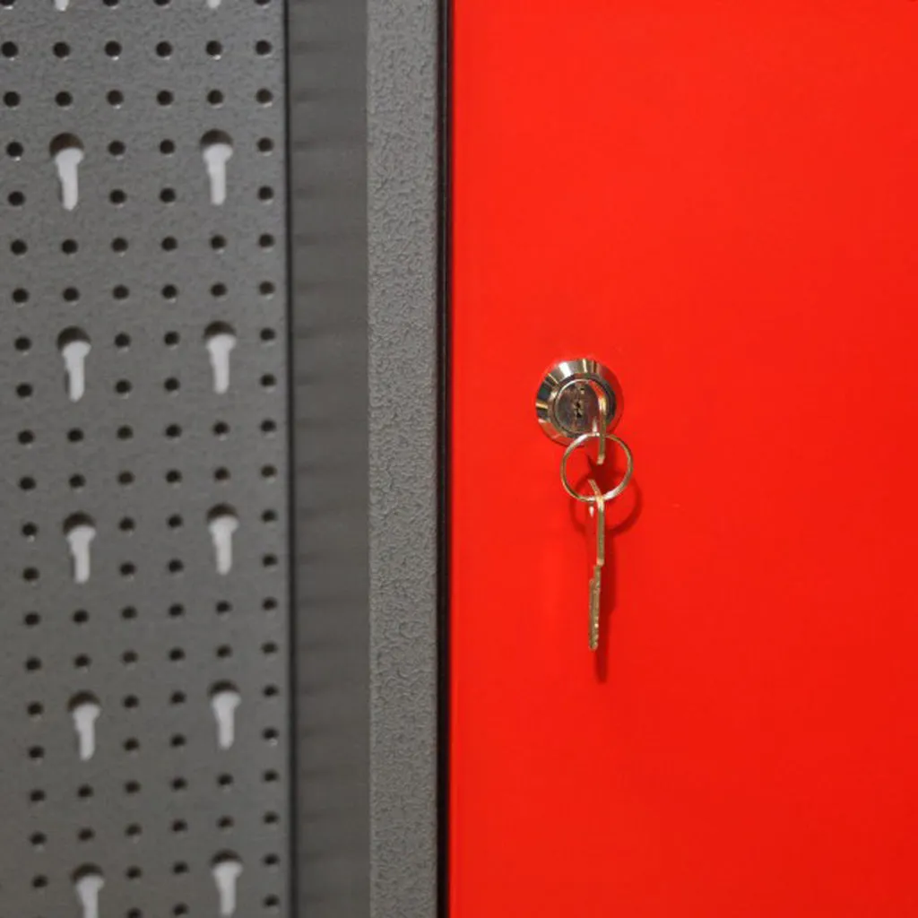 Kreher Werkstattschrank Metall 1-türig rot 40x60x19
